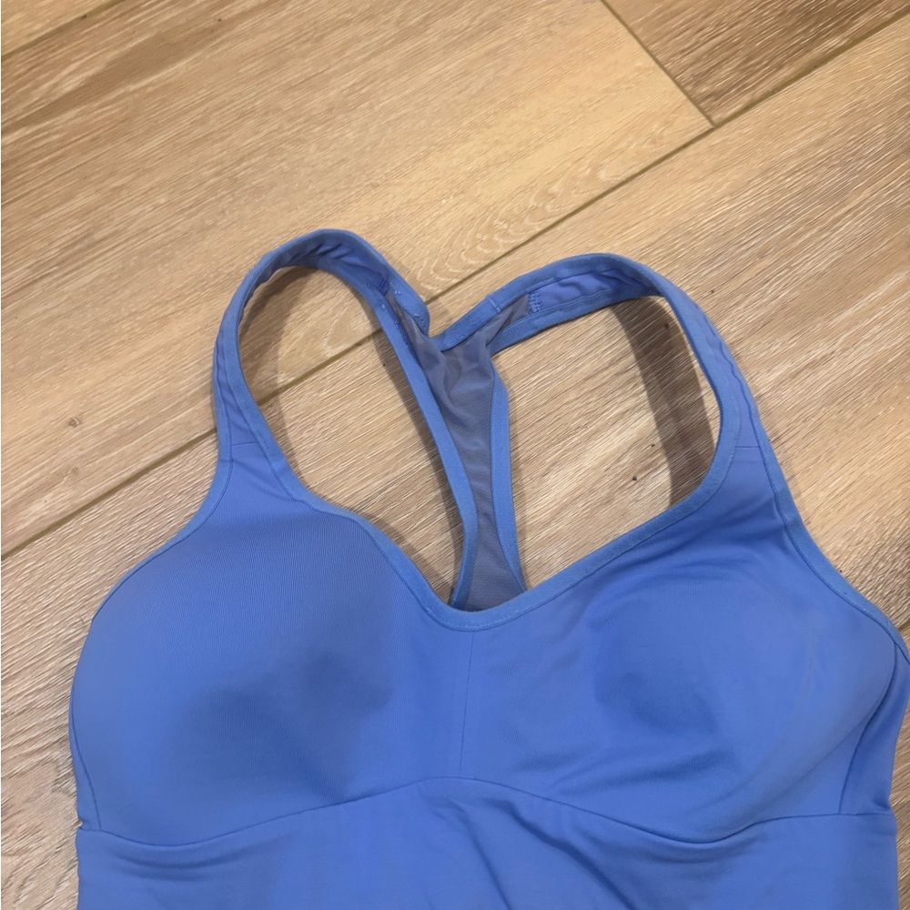 Lululemon Blue Racerback Molded-Cup sports bra